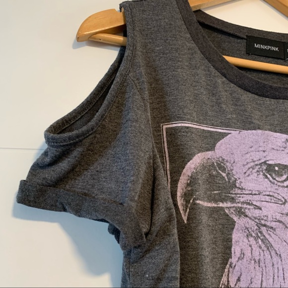 Mink Pink | Cold Shoulder Crop Top - Picture 3 of 7